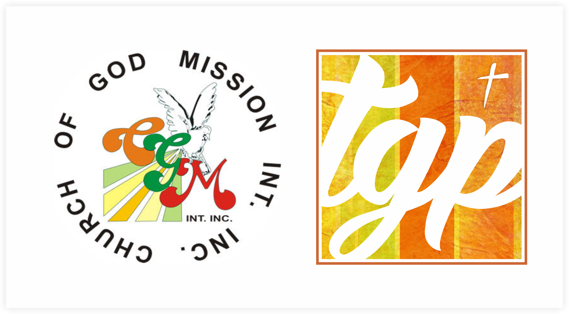 CGMI Church of God Mission and The Grace Place logos